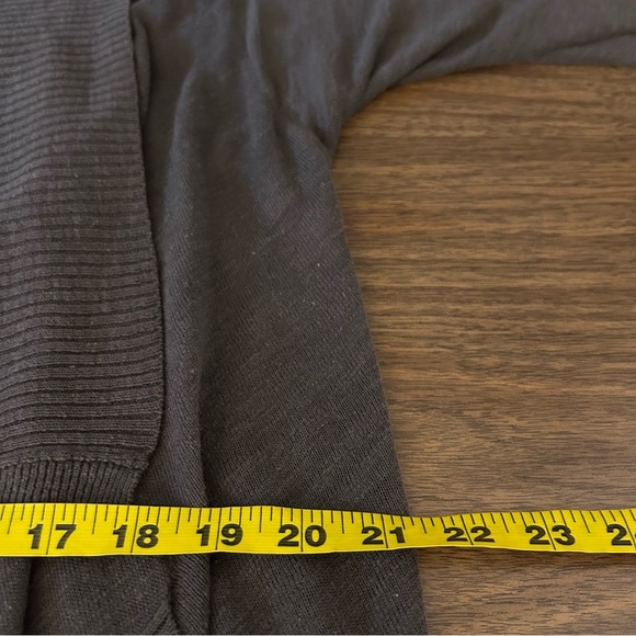 Wilfred Brown linen blend Cardigan Sweater with Waterfall Front *flaw M - Picture 12 of 15